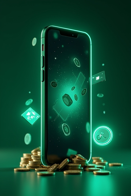 Celular com app de cassino